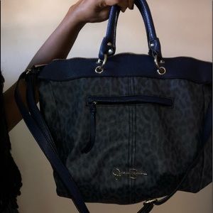 Jessica Simpson Blue Animal Print Purse